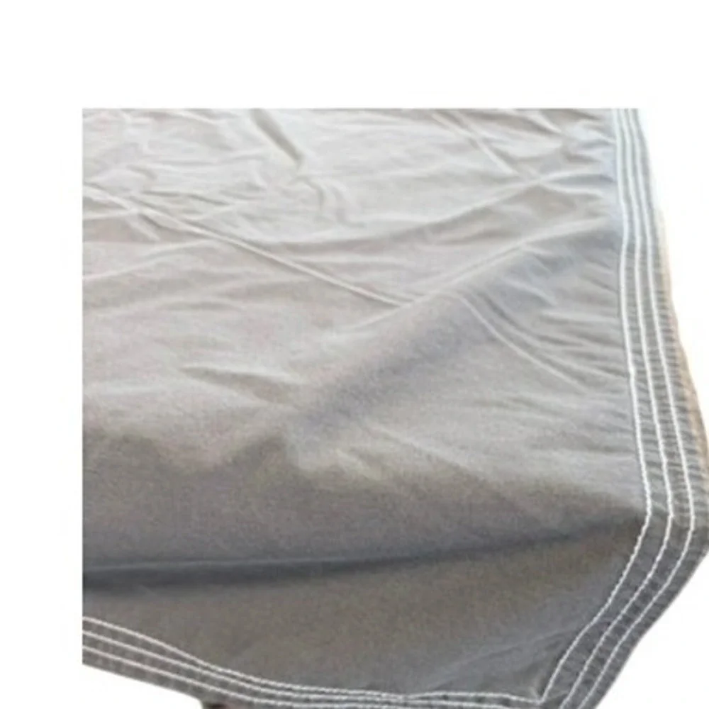 Lacoste Gray 100% Cotton Duvet Cover Contrast Stitching Twin Twin XL 88x68